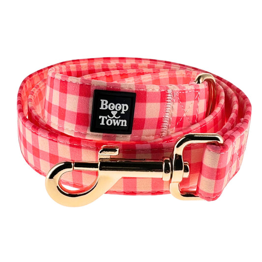 Pink Checker Leash Boop Town