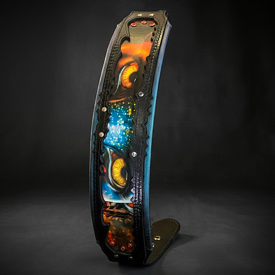 Bestia Fire & Ash Leather Dog Collar – Limited Edition