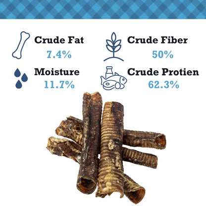 Country Living All-Natural Beef Trachea Dog Treats, Protein-Packed Chews – 12 Inches (5-Pack) American Pet Supplies