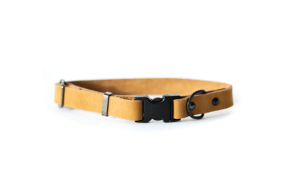 Sport Style Khaki Leather Dog Collar Euro-Dog Collars and Leads