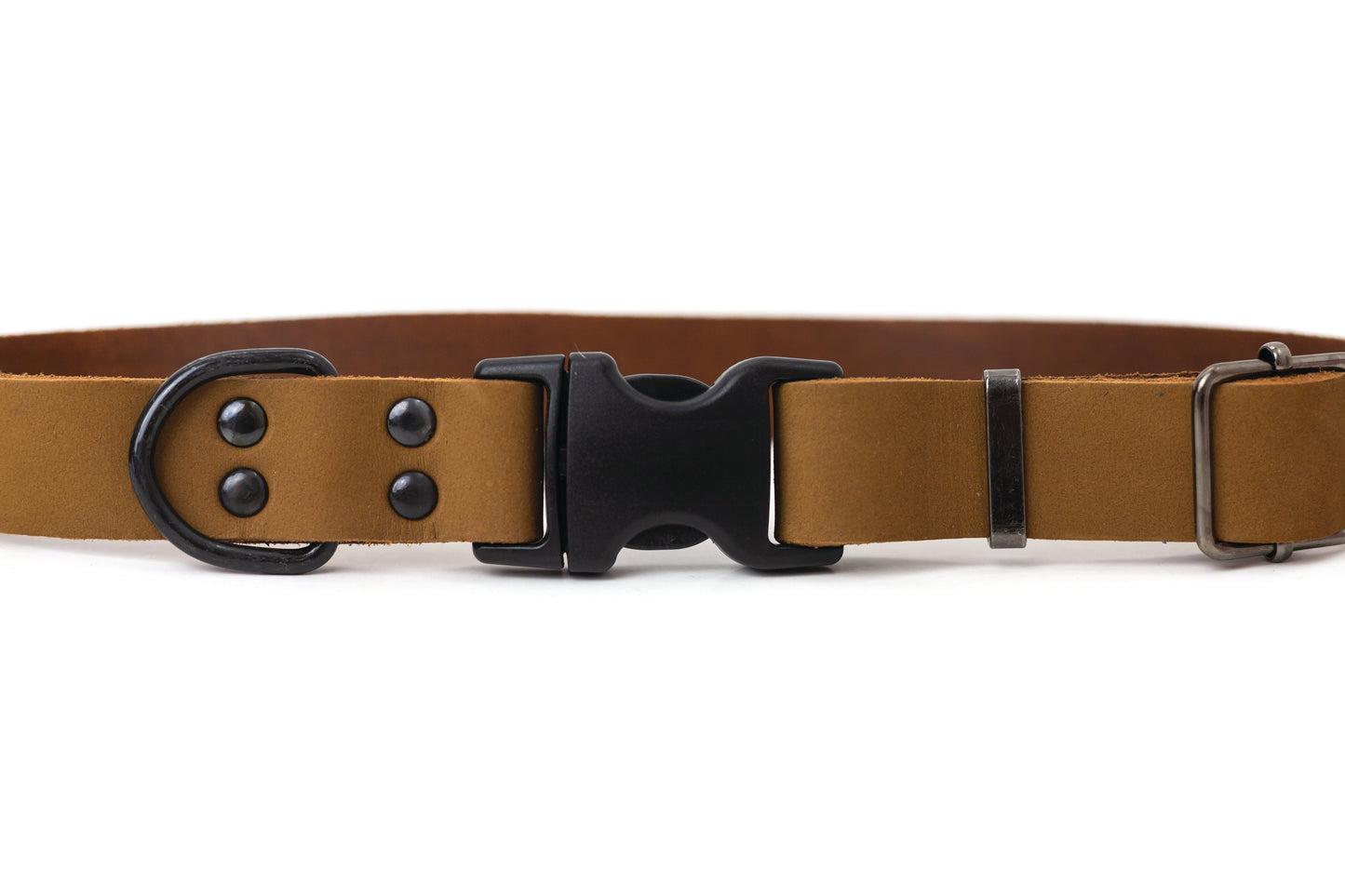 Sport Style Earth Brown Leather Dog Collar Euro-Dog Collars and Leads