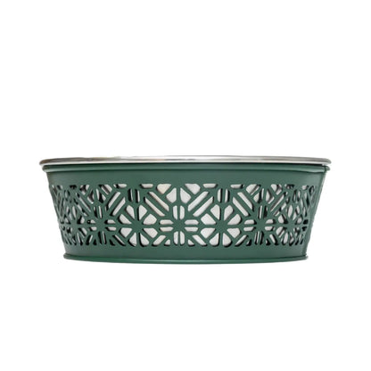 Country Living Set of 2 Stainless Steel Dog Bowls – Farmhouse Style, Ideal for Small to Medium Dogs American Pet Supplies