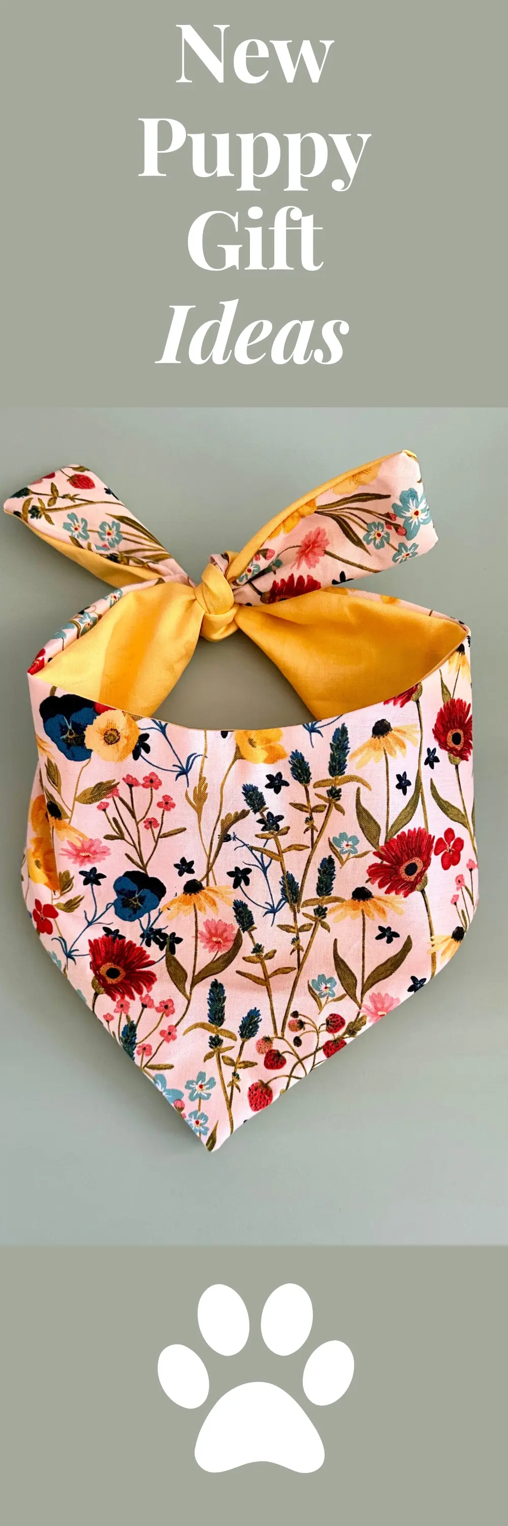 Spring Flowers Dog Bandana New Arrivals Happy Tails Outfitters