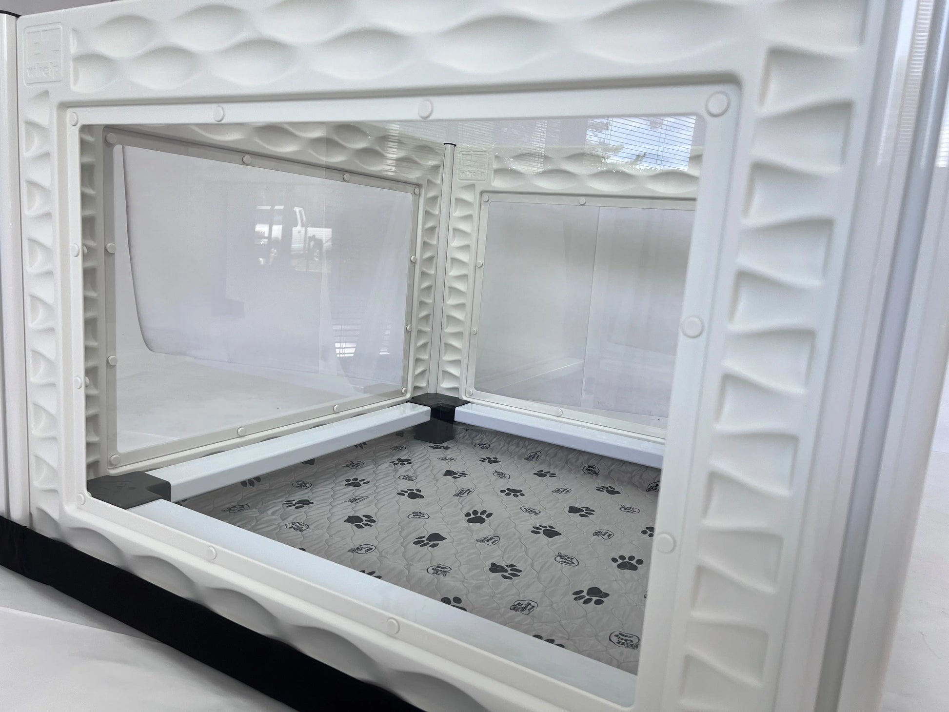 EZclassic TALL Windowed Whelping Box Set w/Rail Assembly EZwhelp