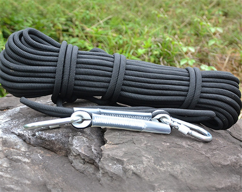 Professional Climbing Cord 12mm Diameter Length 10-100m 18KN High Strength polypropylene Paracord Safety Rope with 2pcs Buckle