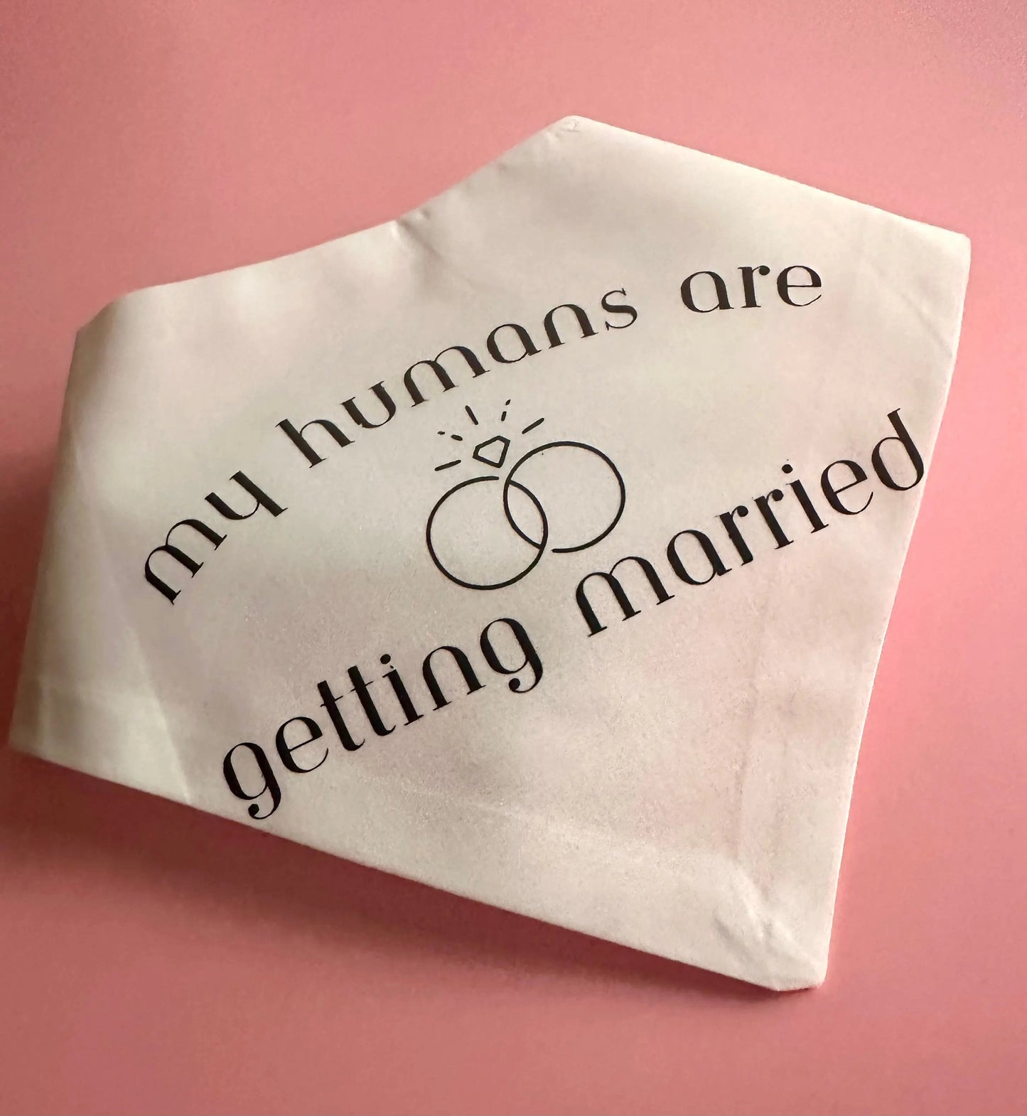 My Humans Are Getting Married Dog Bandana Happy Tails Outfitters