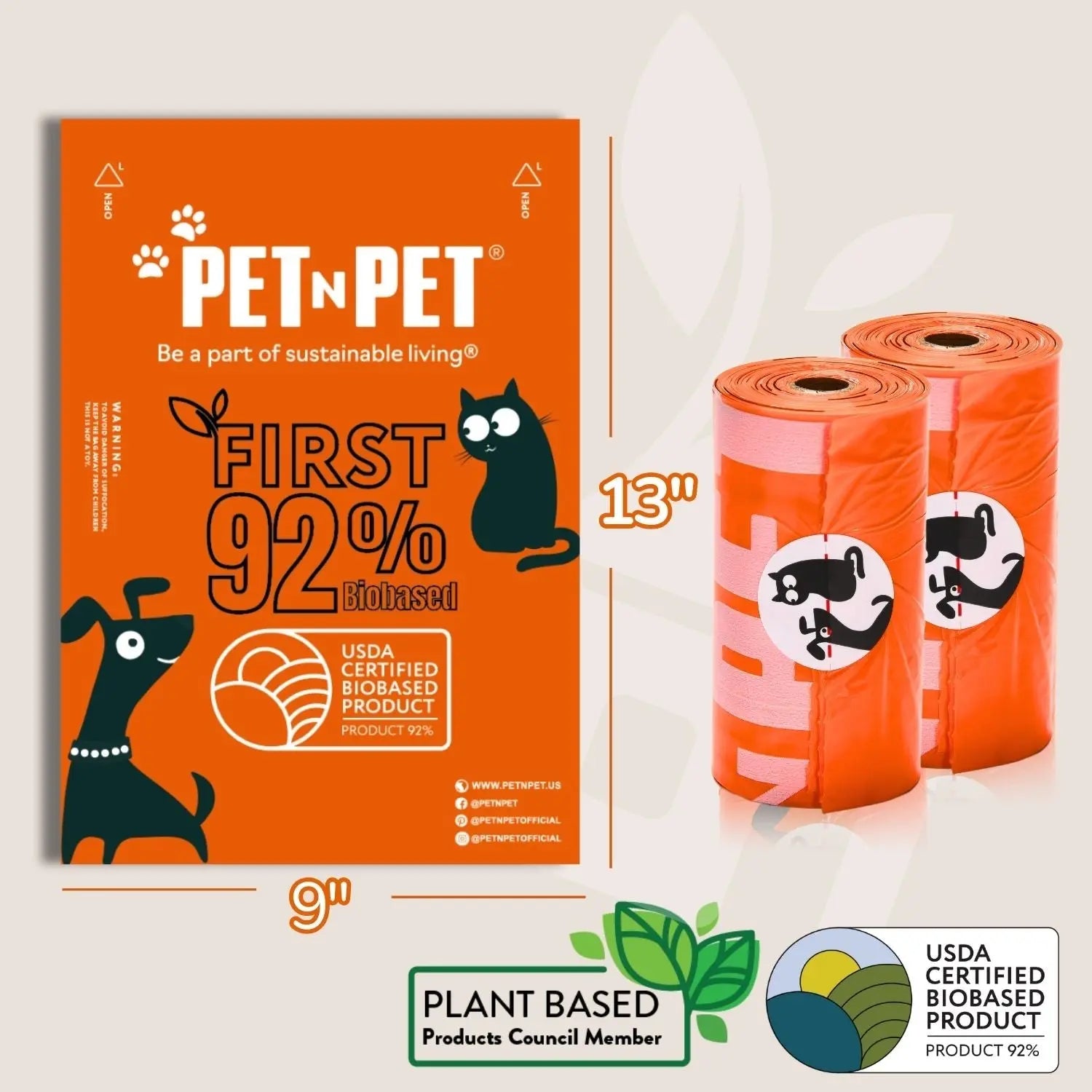 92% Biobased Poop Bags - K9 Outdoors