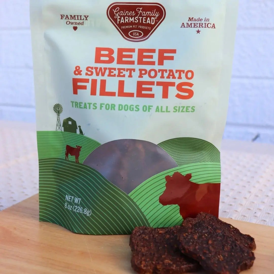 Beef and Sweet Potato Fillets Gaines Family Farmstead