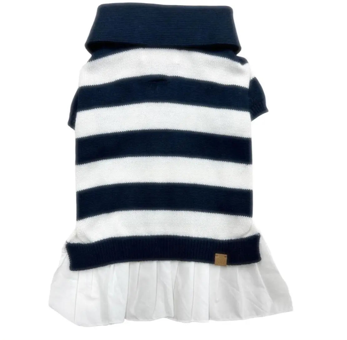 ‘Gladys’ Cashmere blend Polo Dress BESPOKE PAWS
