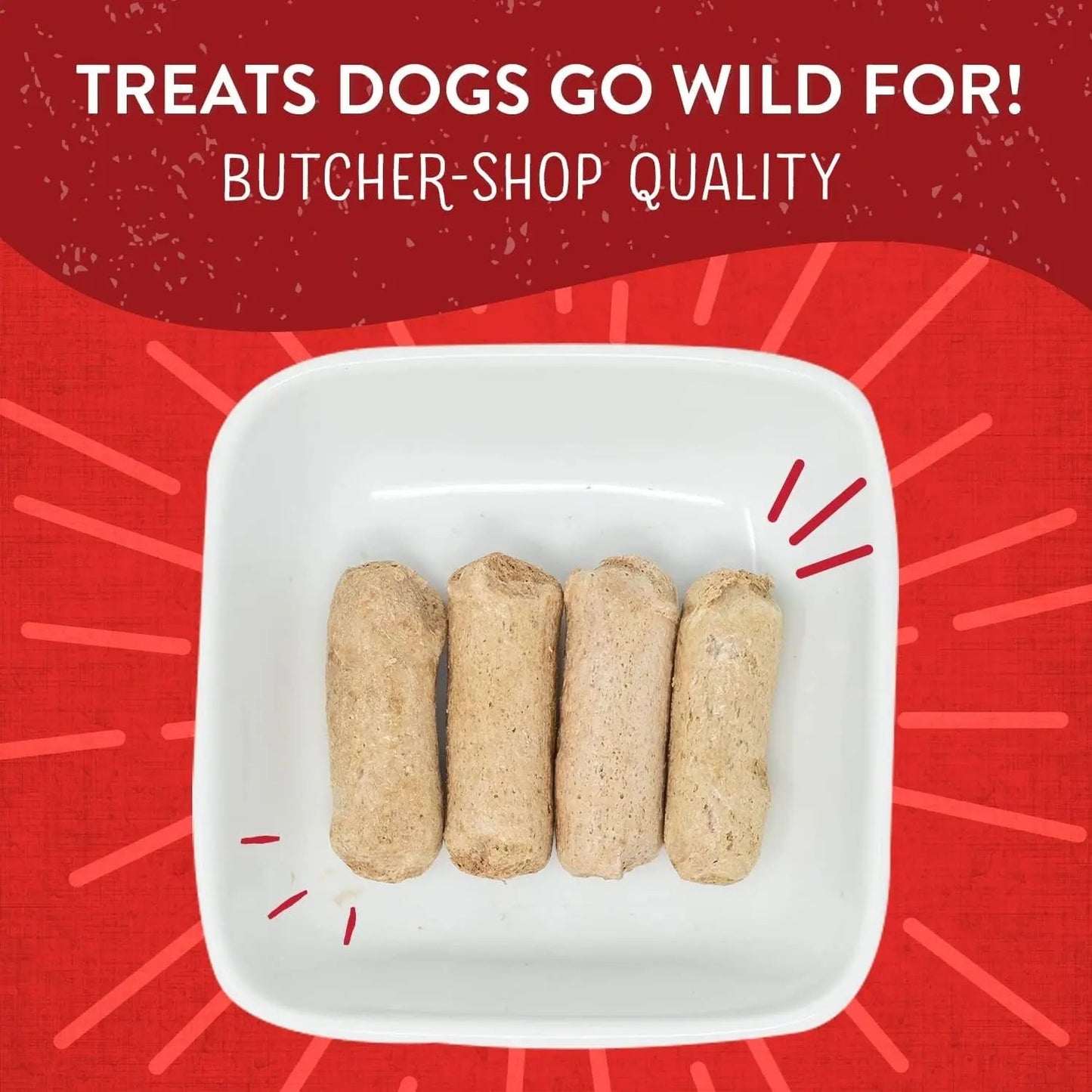 Freeze-Dried Raw Wild Weenies Dog Treats - High-Protein Training Treats for Dogs & Puppies - All-Natural Bacon Recipe with 95% Meat & Organs - USA Made - 11 Oz Bag
