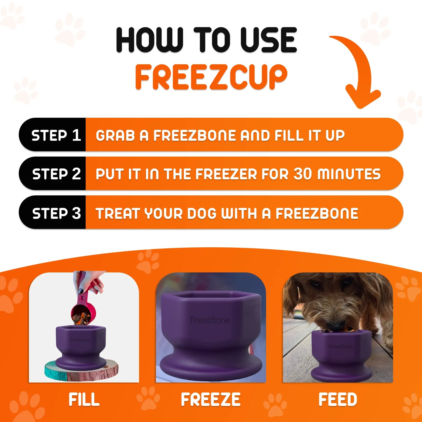 FreezCup - Long-Lasting Chew Fun Freezbone