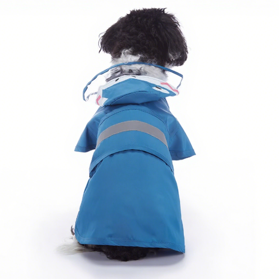 Milou & Lumi Waterproof Raincoat with Hood - Blue Shark Dr. Milou