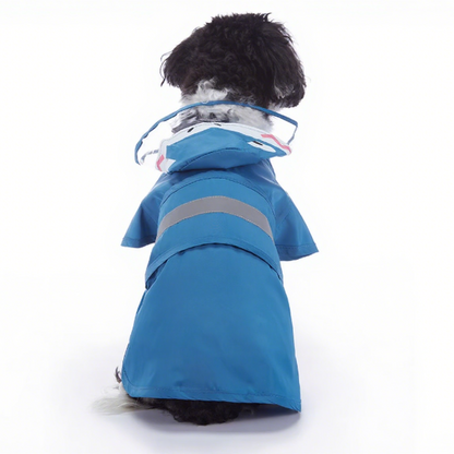Milou & Lumi Waterproof Raincoat with Hood - Blue Shark Dr. Milou