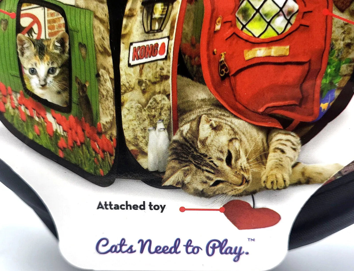 Kong Play Spaces Bungalow with Catnip Cat Kitten Toy