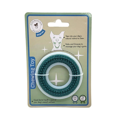TPR & Nylon Dental Chew Ring Toy for Dogs - Ideal for Aggressive Chewers – (4" Diameter) American Pet Supplies
