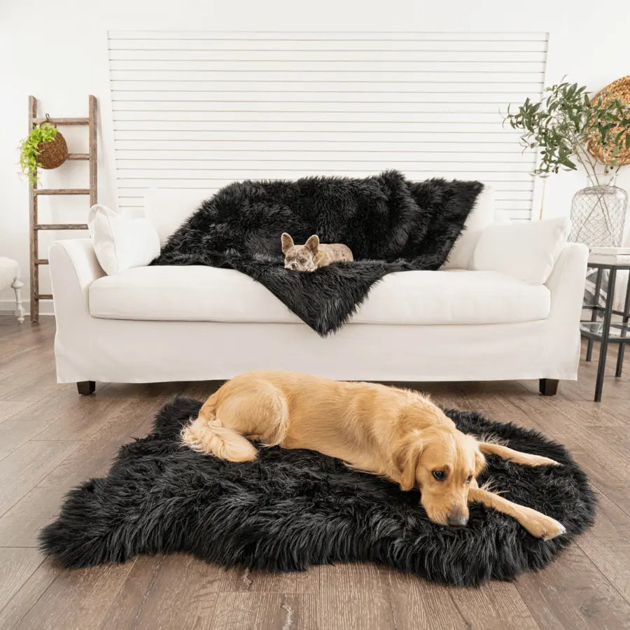 PupProtector™ Waterproof Throw Blanket - Midnight Black Paw.com
