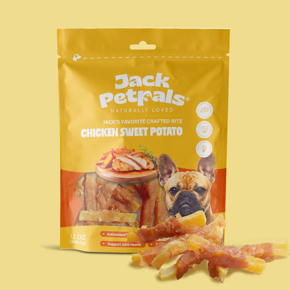 Jack PetPals Crafted Bite Chicken Sweet Potato Dog Treats (12oz) American Pet Supplies