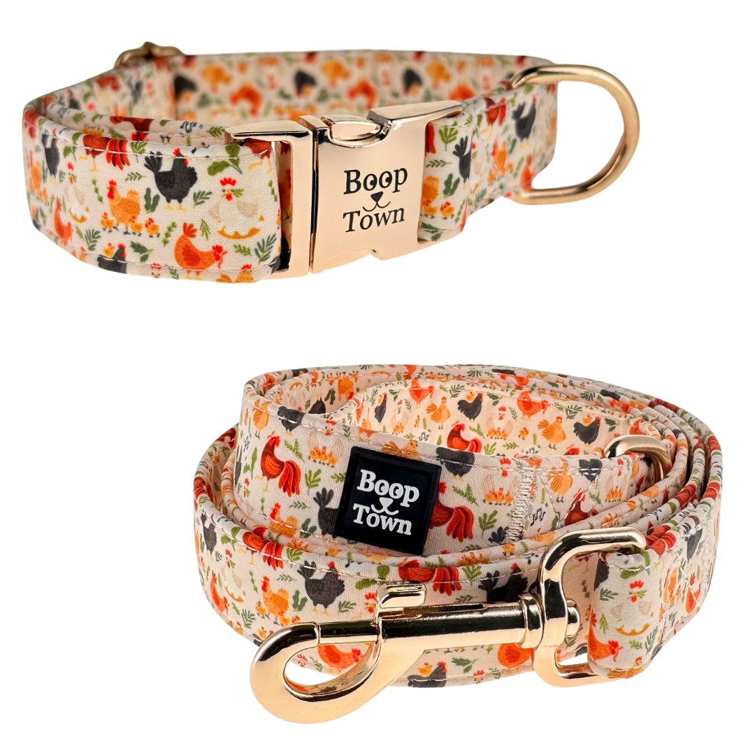 Chickens Collar + Leash Set Boop Town