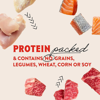 Premium Beef Jerky Dog Treats - 95% Real Meat Bites for Sensitive Stomachs - Natural Limited Ingredient Treats for Small and Large Dogs - No Grain, Wheat or Soy - 6 Oz Bag