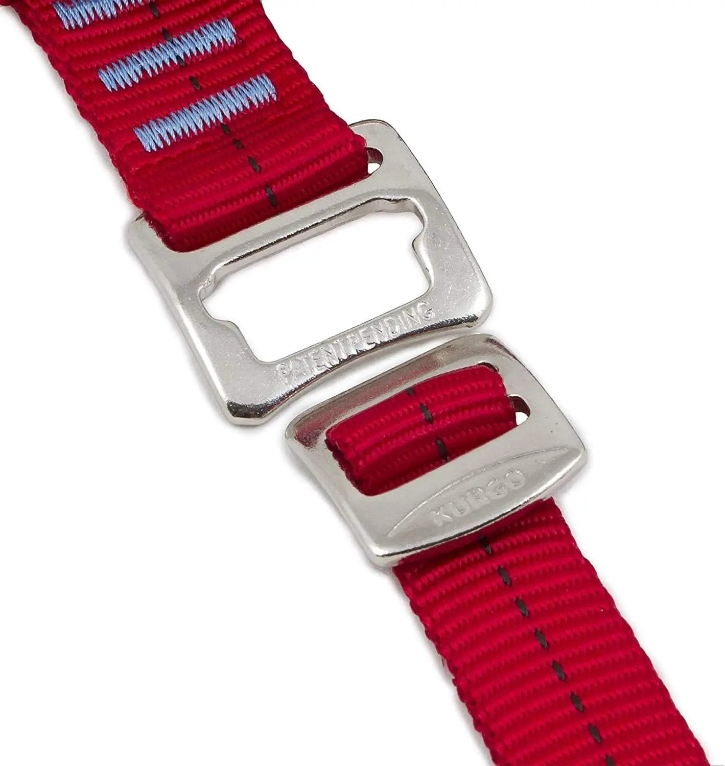 Enhanced Strength Tru-Fit Dog Car Harness - Crash Tested for Safety - Broad Chest Plate - All Steel Nested Buckles - Includes Seatbelt Tether - Red - Medium