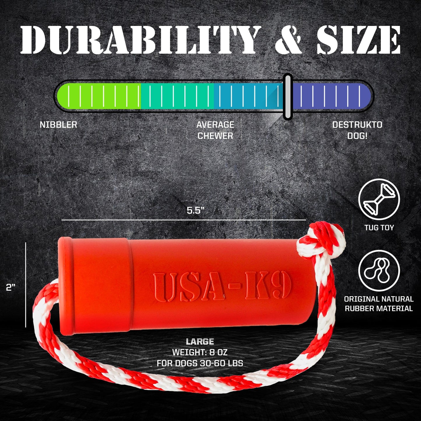 USA-K9 Firecracker Floating Training Dummy | K9 Handler Reward Toy | Red | USA Made