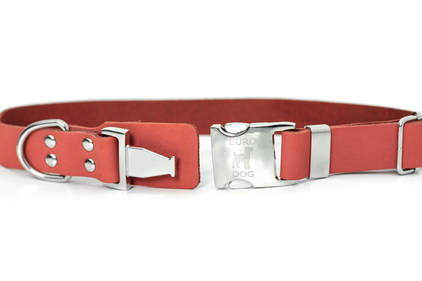 Modern Style Quick-Release Coral Reef Leather Dog Collar Euro-Dog Collars and Leads