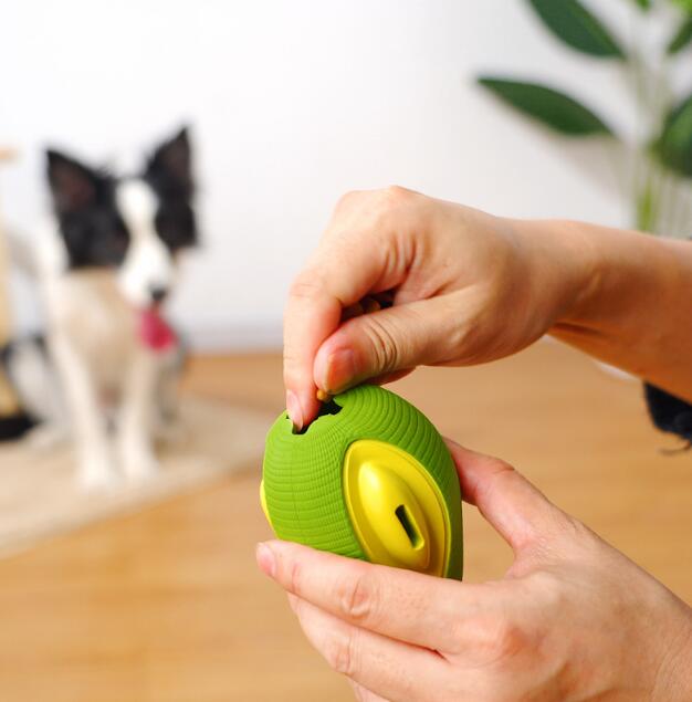 Dog Toys Molar Teeth Bite Resistant Cleaning Teeth Dog Leaking Balls Avocado Rubber Pet Dog Toys