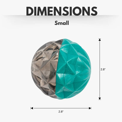 Country Living Geometric Textured Ball Dog Chew Toy, Interactive Rubber Toy for Mental Stimulation – Small American Pet Supplies