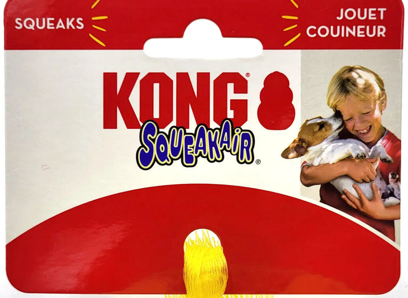 KONG Squeakair Tennis Balls 3Pk Small Airdog Squeaky Dog Fetch Toy 2"