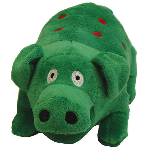 Multipet Globlets Plush Dog Toy Pig Assorted 9 in