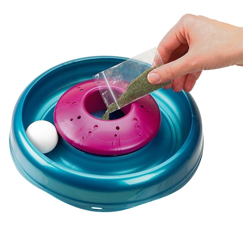 Bergan Cyclone Catnip Cat Toy Aqua, Mulberry, 1ea