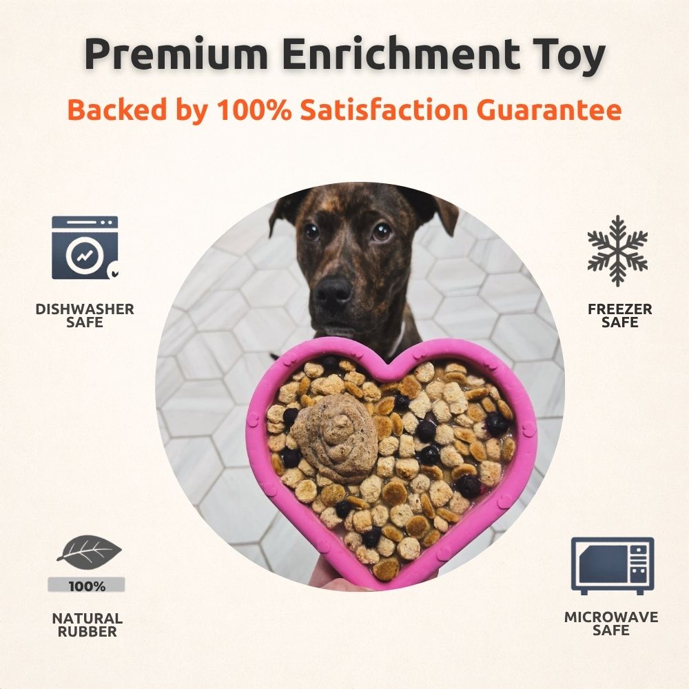 FreezHeart - Durable Heart Enrichment Chew