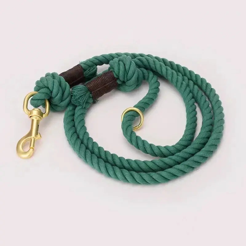 Dog Rope Leash - Emerald