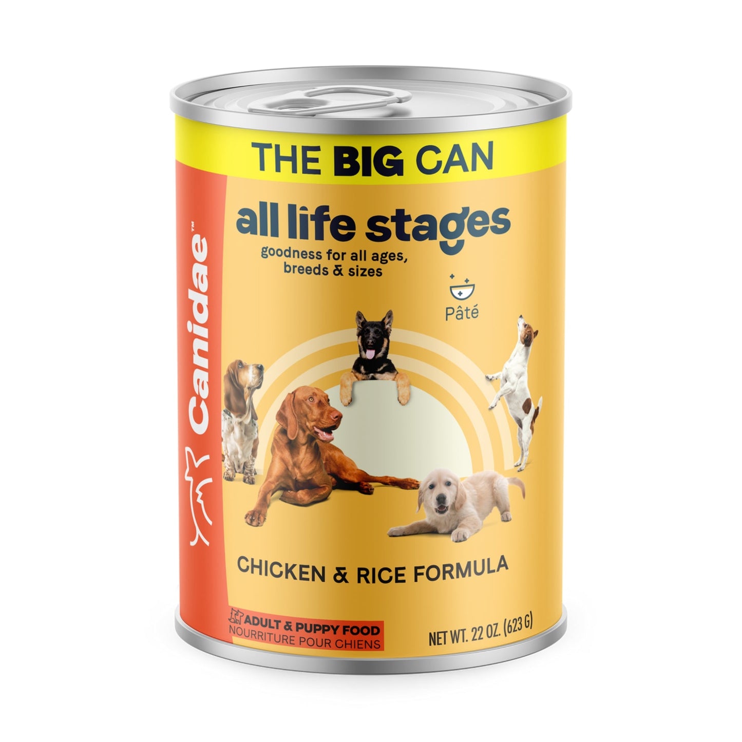 CANIDAE All Life Stages Canned Dog Food Chicken  Rice, 12ea/22 oz