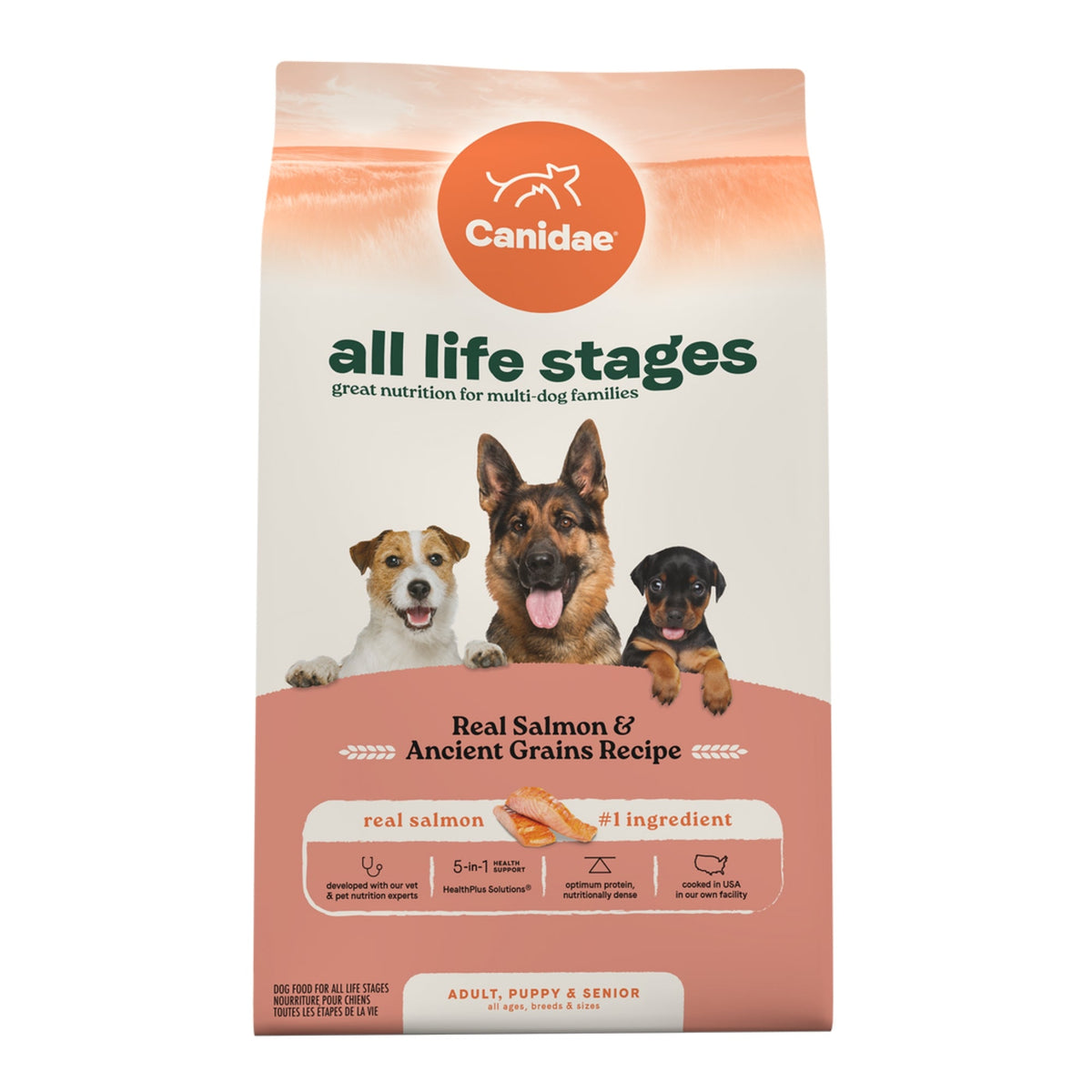 Canidae All Life Stages Real Salmon and Ancient Grains Recipe Dry Dog Food 5lbs