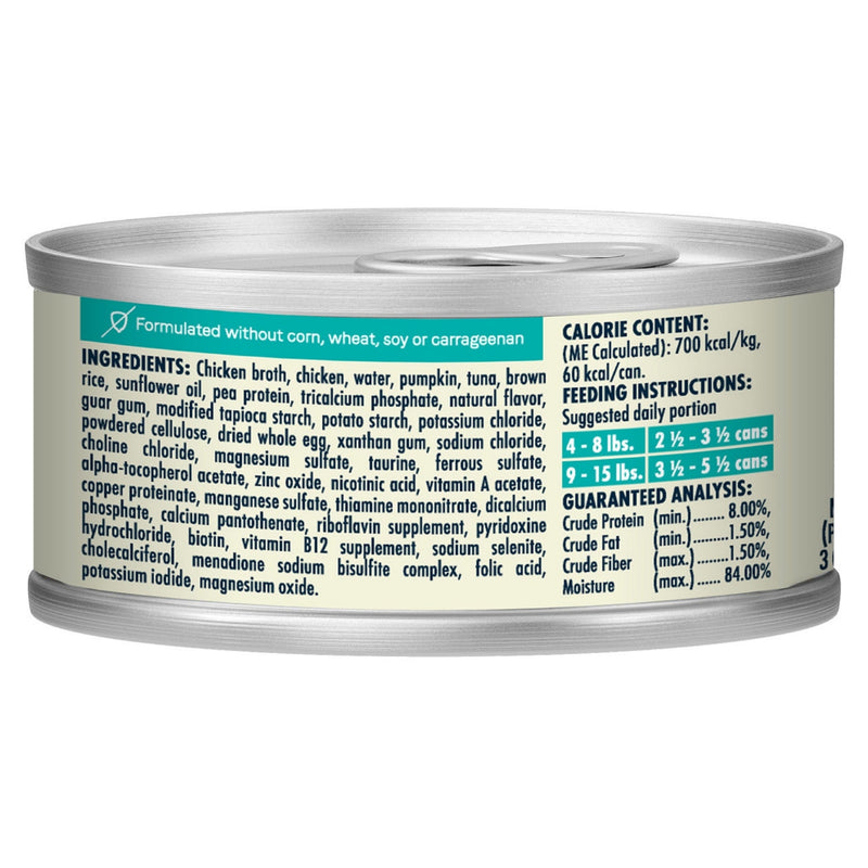 CANIDAE Balanced Bowl Canned Cat Food Chicken  Pumpkin, 24ea/3 oz