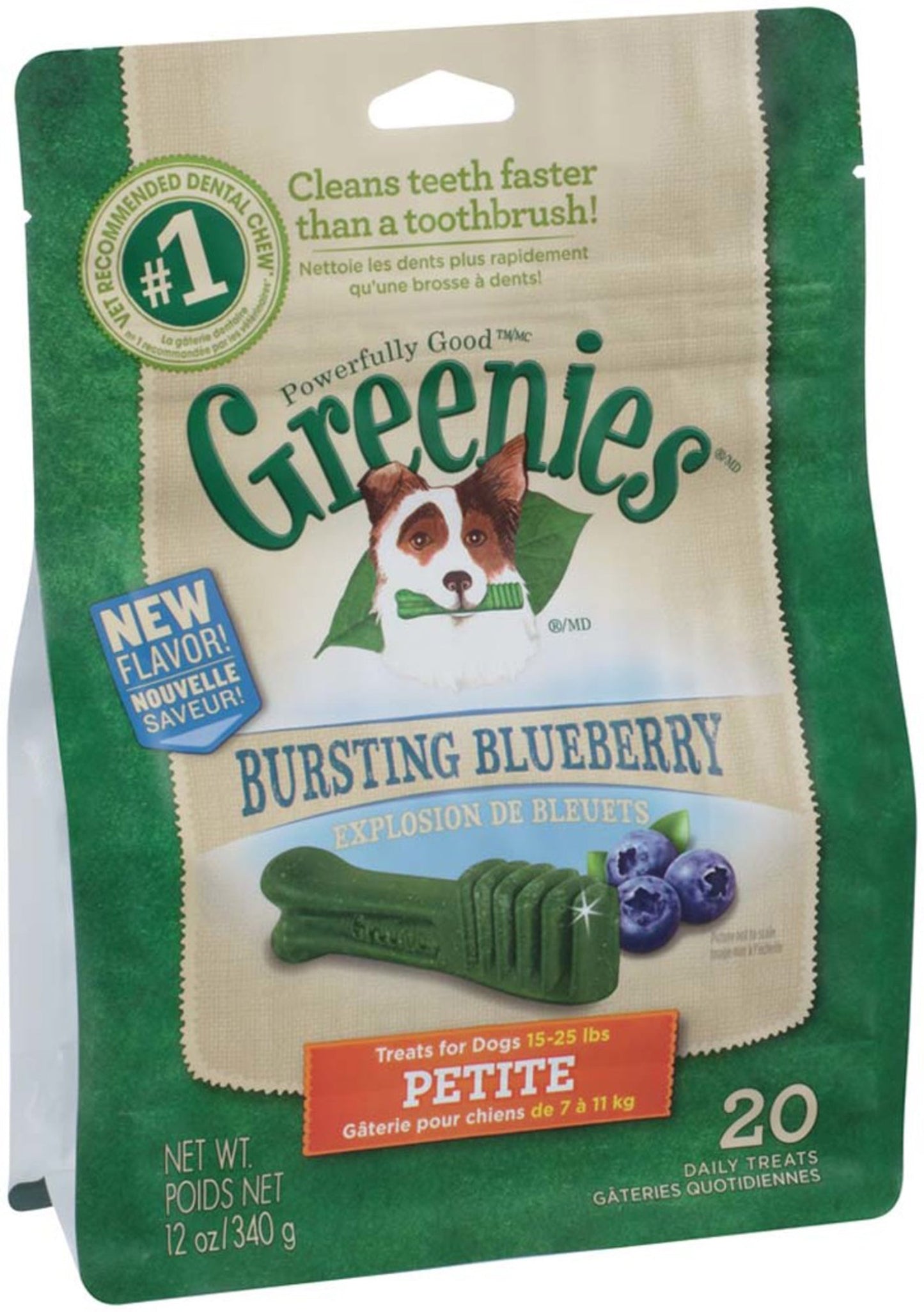 GREENIES Blueberry Flavor Dental Treats Petite 12oz