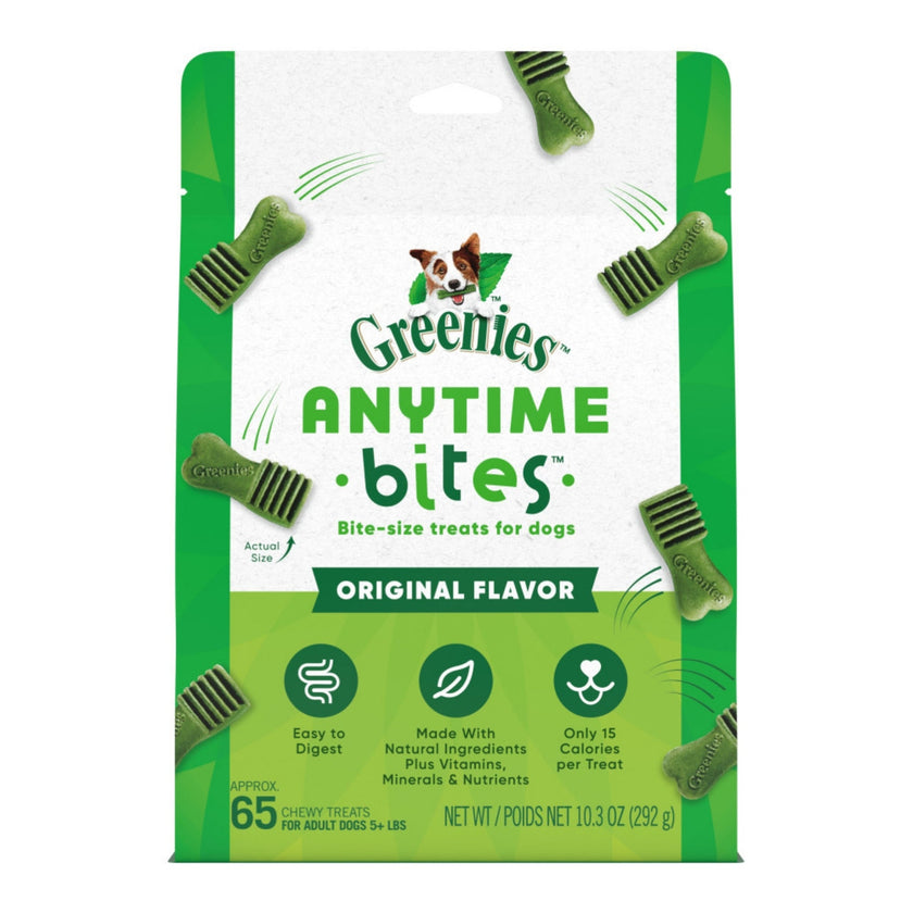 Greenies Anytime Bites Dog Treats Original Flavor 10.3oz