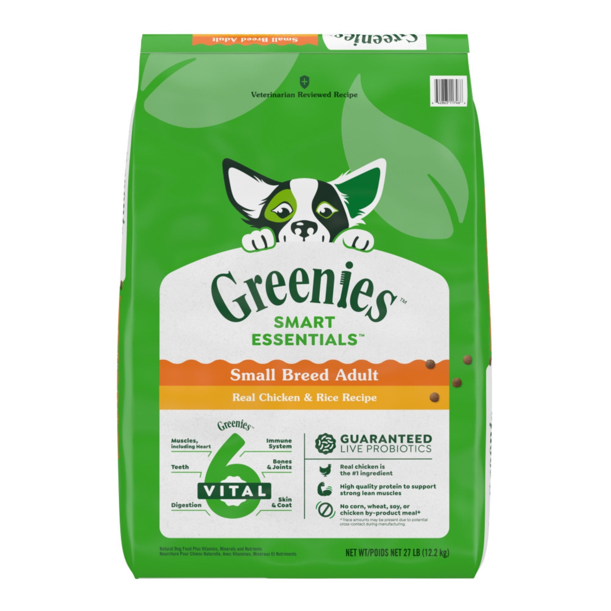 Greenies Smart Essentials Small Breed Dry Dog Food Chicken  Rice, 1ea/27 lb