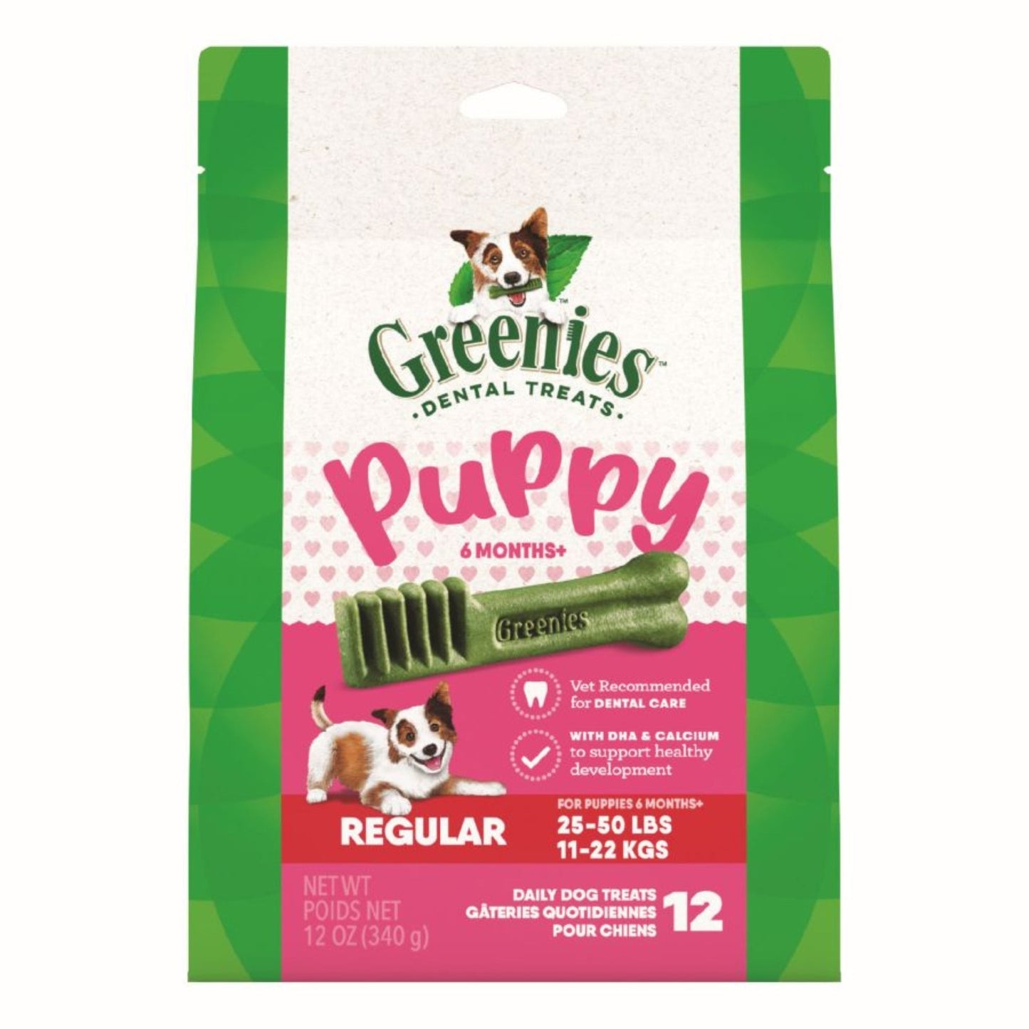 Greenies Puppy 6 Months Dog Dental Treats Regular, 1ea/12 oz