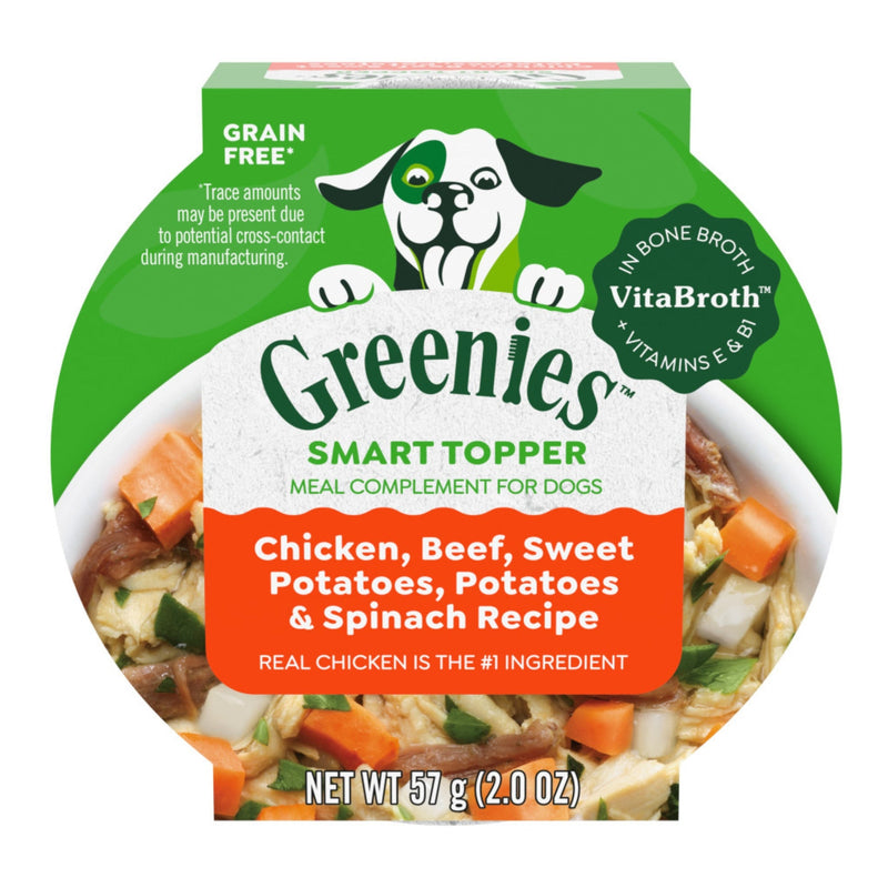 Greenies Smart Topper Chicken, Beef and Sweet Potato in Broth 2oz