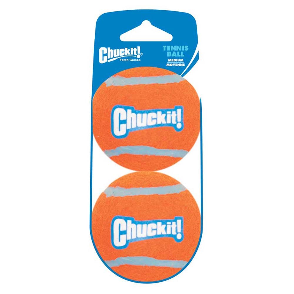 Chuckit! Tennis Ball Dog Toy Shrink Sleeve Medium 2pk