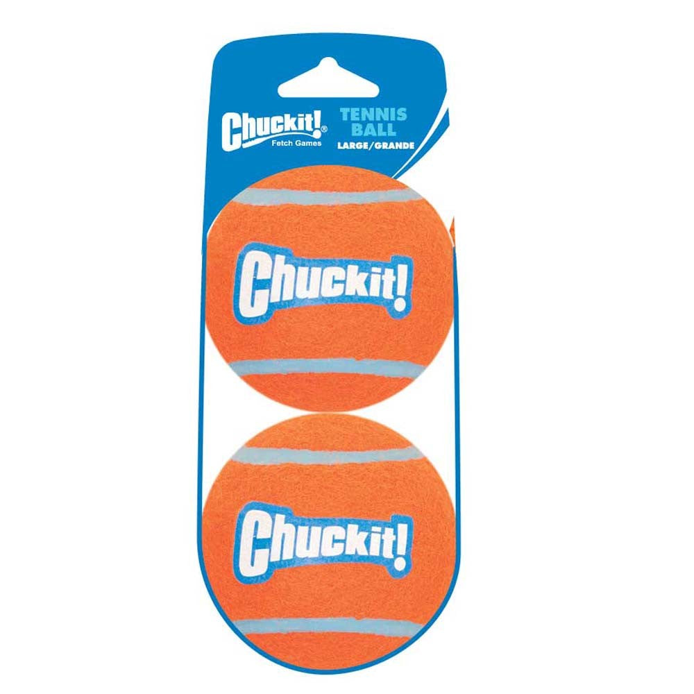 Chuckit! Tennis Ball Shrink Sleeve Dog Toy Large 2pk