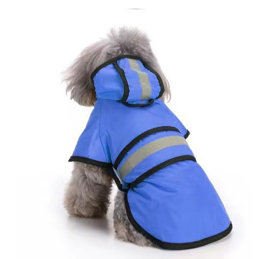 Dog Raincoat Reflective Dog Clothes Small Dog Bibi Teddy Four Seasons Universal Raincoat Pet Supplies