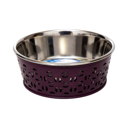 Country Living Set of 2 Stainless Steel Dog Bowls – Farmhouse Style, Ideal for Small to Medium Dogs American Pet Supplies