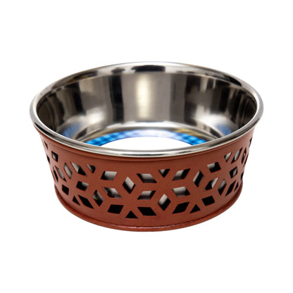 Country Living Set of 2 Stainless Steel Dog Bowls – Farmhouse Style, Ideal for Small to Medium Dogs American Pet Supplies