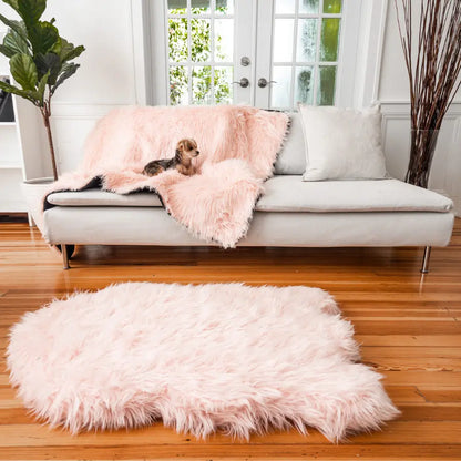 PupProtector™ Waterproof Throw Blanket - Blush Pink Paw.com