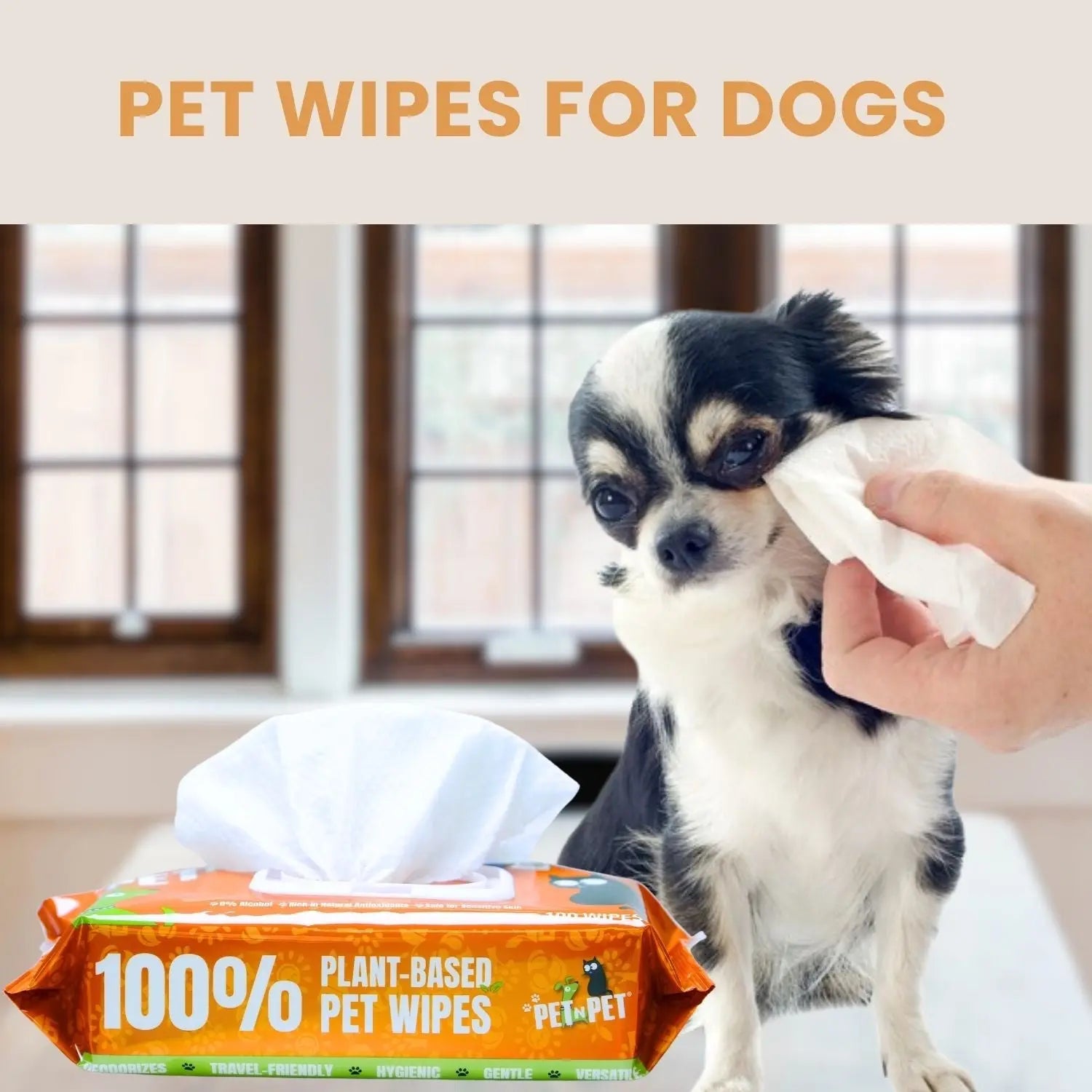 Dog Wipes Cleaning & Deodorizing 100 Count - K9 Outdoors