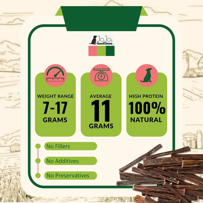 All-Natural Beef Gullet Stick Dog Treats – Delicious & Nutritious, Healthy Chews – 6 Inches (25/case) American Pet Supplies