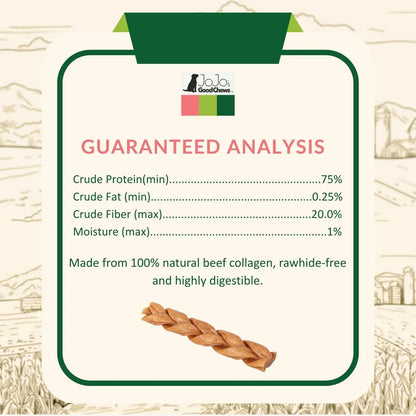 All-Natural Braided Collagen Stick Dog Treats, Supports Joint, Skin & Coat Health – 6-Inch Standard (4-Pack) American Pet Supplies
